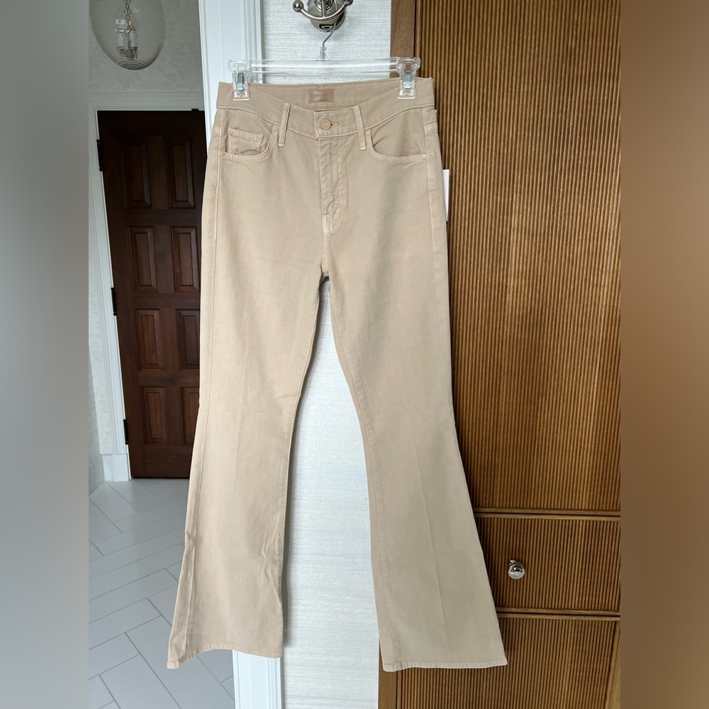 Mother “The Weekender” jeans in Marzipan, sz 27